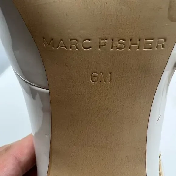 Marc Fisher Danger Strappy Pumps Patent Leather 6 US - Picture 10 of 10